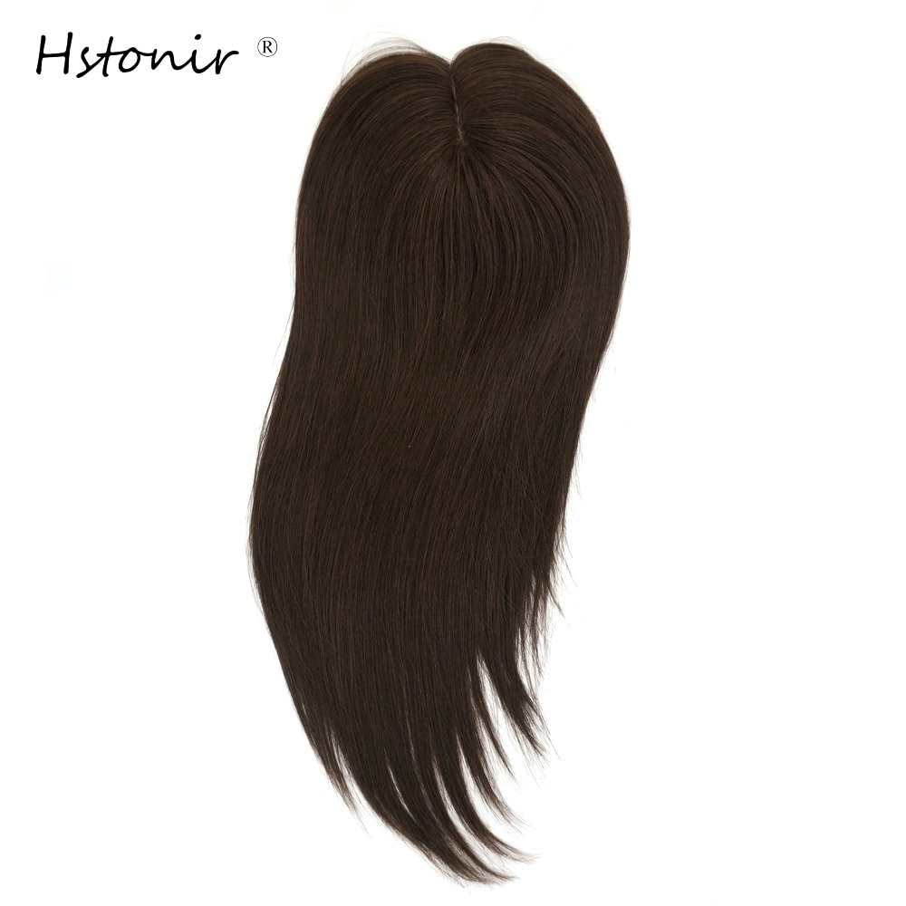 Hstonir Women Toupee Hair Topper Human Wig Hairpie..